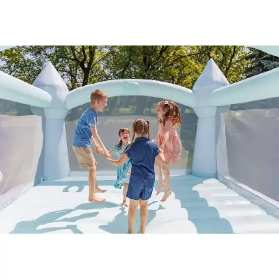 Bounceland Party Castle Mist Bounce House - Blue image {5}