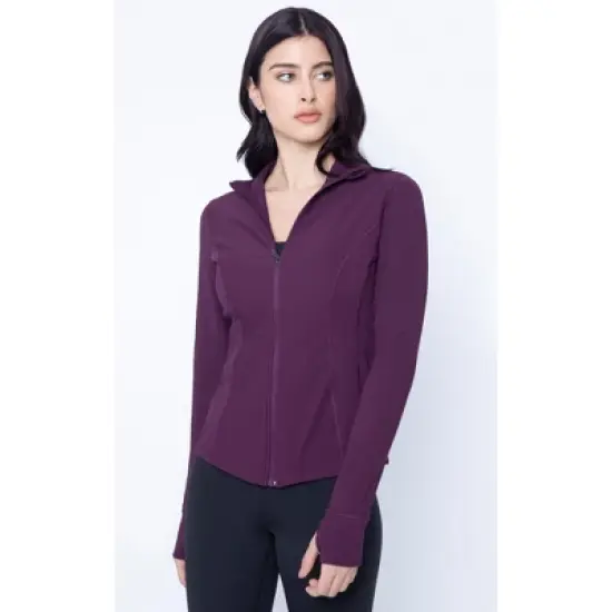 90 Degree By Reflex Interlink Ribbed Princess Seam Performance Jacket image {14}