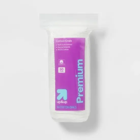 Premium Cotton Ovals - 50ct - up&up&trade; image {4}