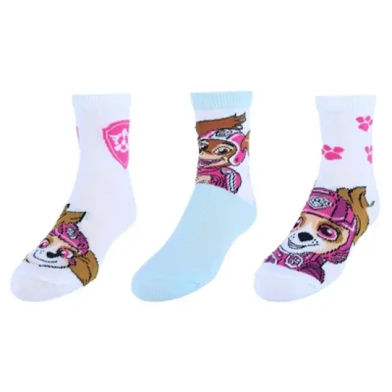 Textiel Trade Girl's Nickelodeon The Paw Patrol Movie Skye Socks (3 Pair Pack) image {4}