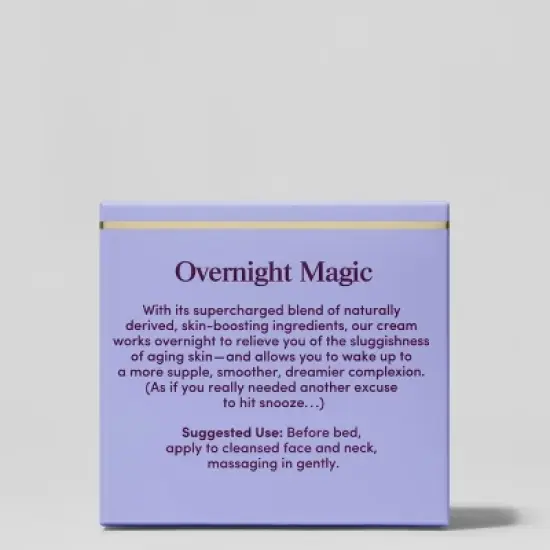 Womaness Overnight Magic Night Repair Cream Menopause Skincare - 1.7oz image {6}