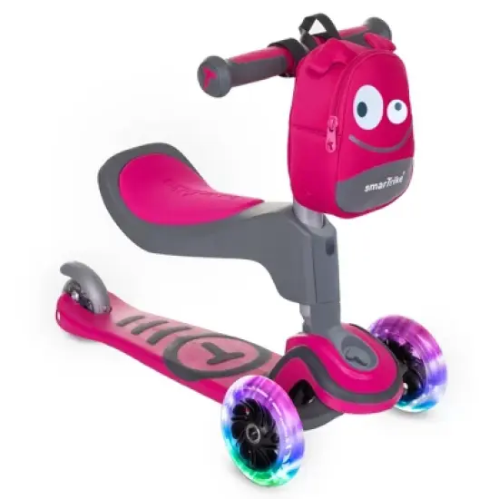 smarTrike T1 Adjustable 3-n-1 Kids Scooter with LED Wheels and Storage Bag image {6}