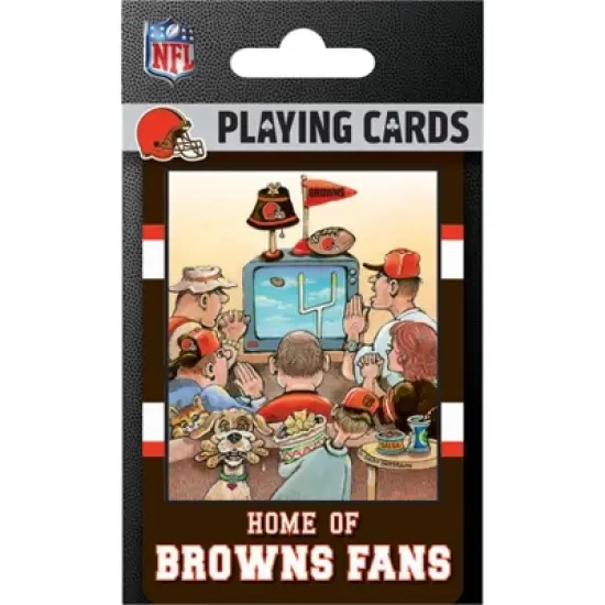 MasterPieces Officially Licensed NFL Cleveland Browns Fan Deck Playing Cards - 54 Card Deck image {4}