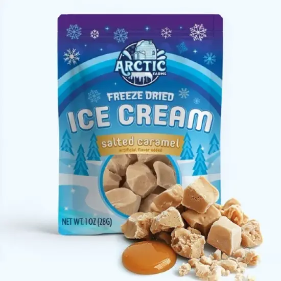 Arctic Farms Freeze Dried Ice Cream That Does Not Melt (Bits) (Salted Caramel) image {7}