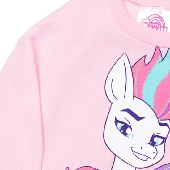 My Little Pony Sunny Pipp Zipp Toddler Girls Fleece Sweatshirt Legging Set Pink  image {3}