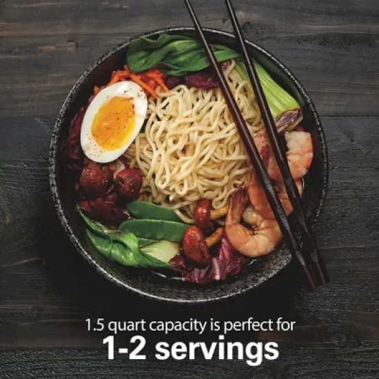 Hamilton Beach 1.5qt  Digital Rice Cooker - Silver image {2}