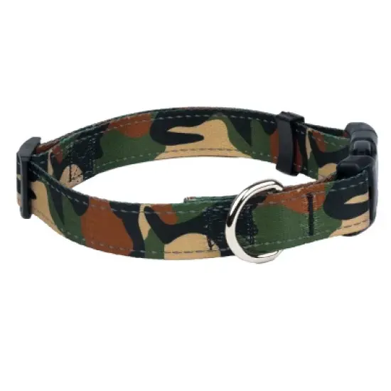 Country Brook Petz Deluxe Woodland Camo Reflective Dog Collar (1 Inch, Large) image {3}