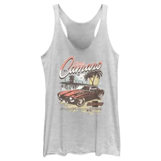 Women's General Motors See the USA in Your Chevrolet Camaro Racerback Tank Top image {3}