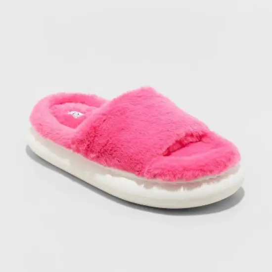 Kids' Tasha Platform Slide Slippers - art class&trade; Hot Pink image {4}