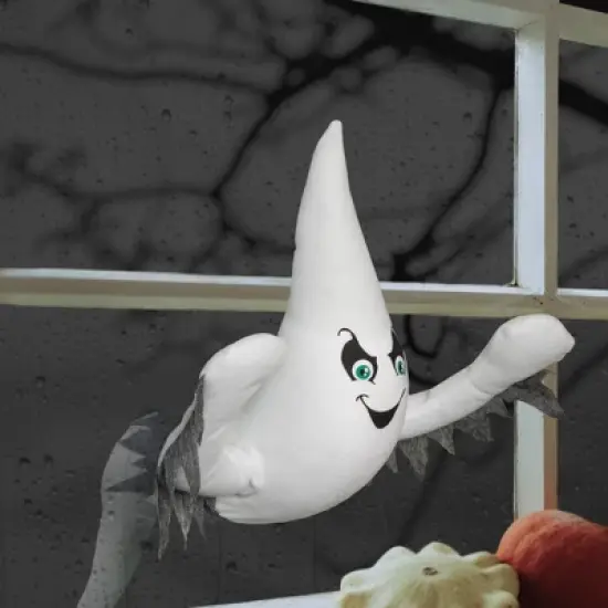 Northlight 12" Ghoulish Ghost 3-D Halloween Window Decoration image {5}