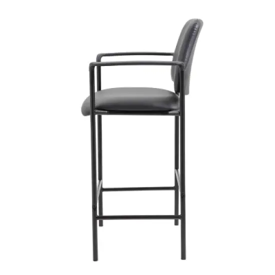 Stool with Arm Black- Boss Office Products image {5}