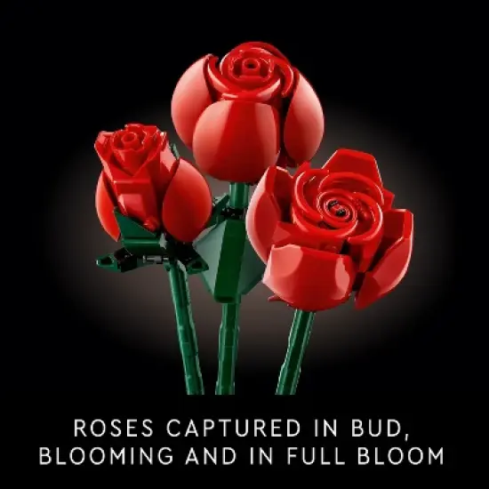 LEGO Icons Bouquet of Roses, Flower Build and Display Set 10328 image {3}
