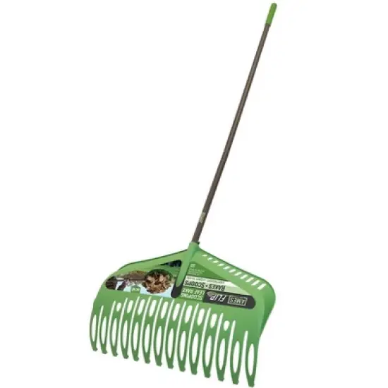 Ames Flip 24 Inch Scooping Leaf Rake 3 Pc Steel Handle - AMES image {5}