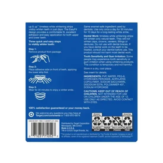 Timeless White Tooth Whitening System - 20ct - up & up&trade; image {1}