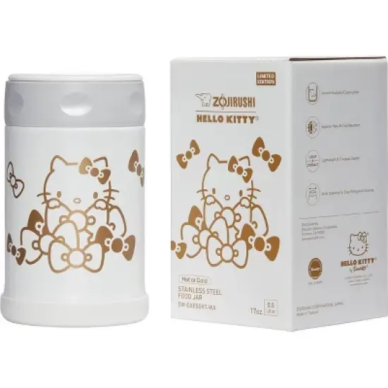 Zojirushi Stainless Steel Hello Kitty Food Jar - White image {3}