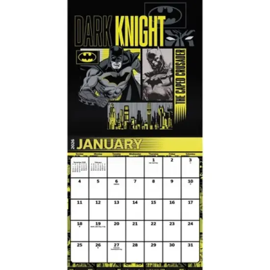 Trends International 2026 The Justice League Classic 12"x12" Wall Calendar image {1}