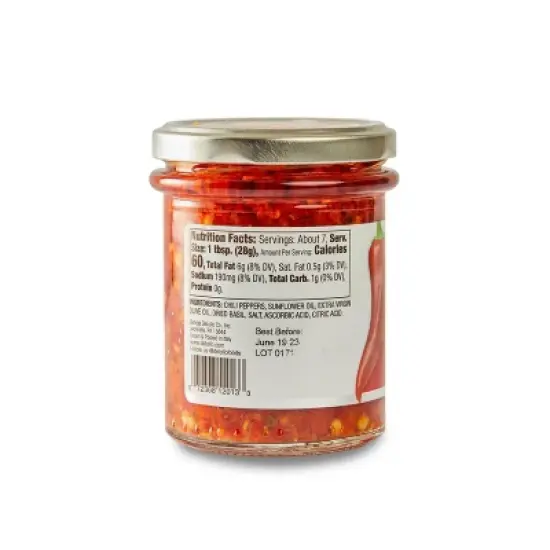 DeLallo Chopped Calabrian Chili Peppers, 6.7 oz Jar, (3 Pack) image {5}