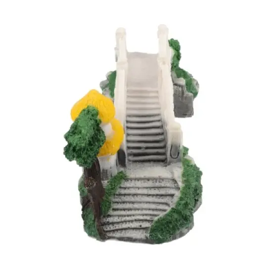 Unique Bargains Arch Bridge Decoration Resin Accessories White Gray Green Brown 9.06" Length image {4}