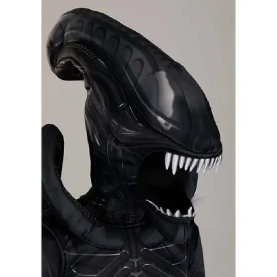 HalloweenCostumes.com Plus Size Premium Xenomorph Halloween Costume | Adult Alien Jumpsuit Realistically Detailed For Cosplay image {10}