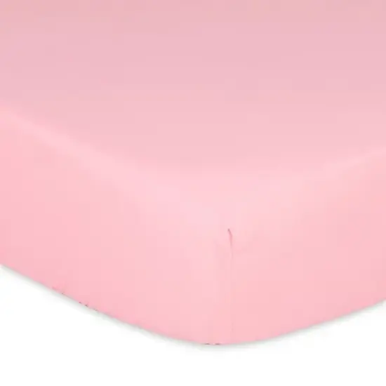 The Peanutshell Fitted Crib Sheets - Pink Floral Punch - 4pk image {2}
