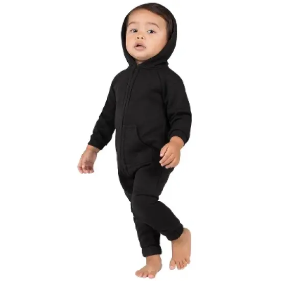 Joggies - Pitch Black Infant Footless Hoodie Onesie image {1}