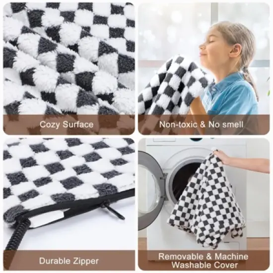 JOEJOY Pet Heating Pad,Dog Cat Heated Mat with 11 Adjustable Temperature & Timer, Chew Resistant Cord and Auto Power-Off, Waterproof Pet Pad image {3}