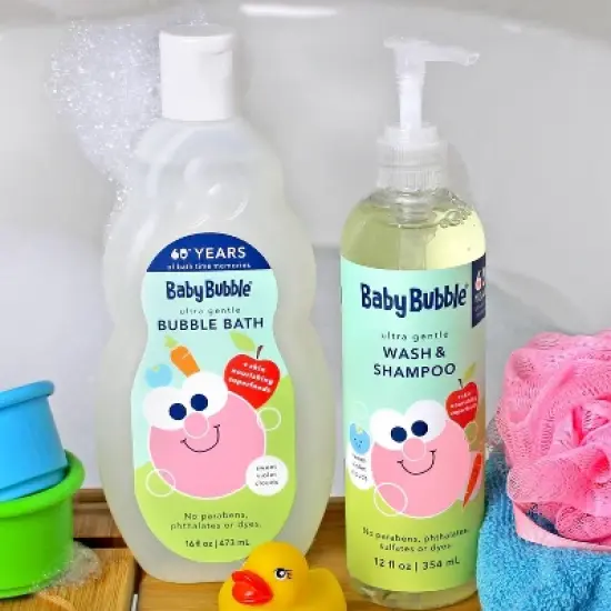 Mr. Bubble Baby Bubble Ultra Gentle Body Wash and Shampoo for Kids' - Sweet Violet Clouds Scent - 12 fl oz image {4}