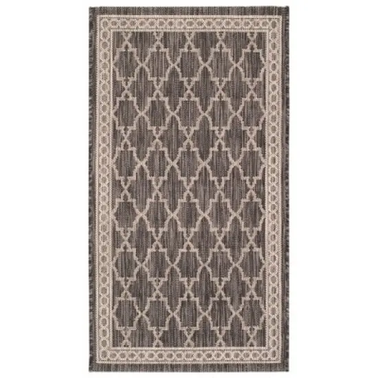 Brielle Outdoor Rug - Black / Beige - Safavieh image {3}
