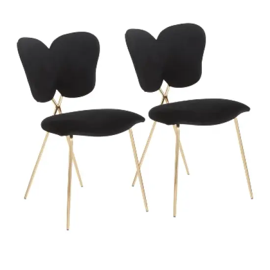 Set of 2 Madeline Contemporary and Glam Chairs - LumiSource image {9}