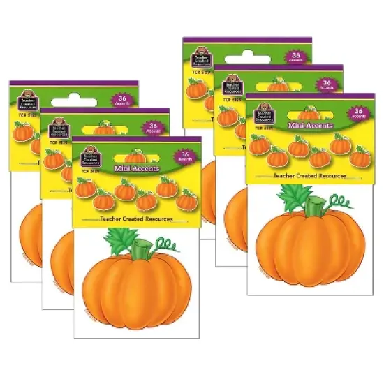 Teacher Created Resources Pumpkins Mini Accents 36/Pack 6 Packs (TCR5129-6) image {2}