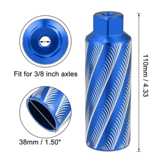 Unique Bargains Universal Aluminum Alloy Axle Rear Foot Pegs for BMX MTB Bike Fit 3/8 Inch 1 Pair image {2}