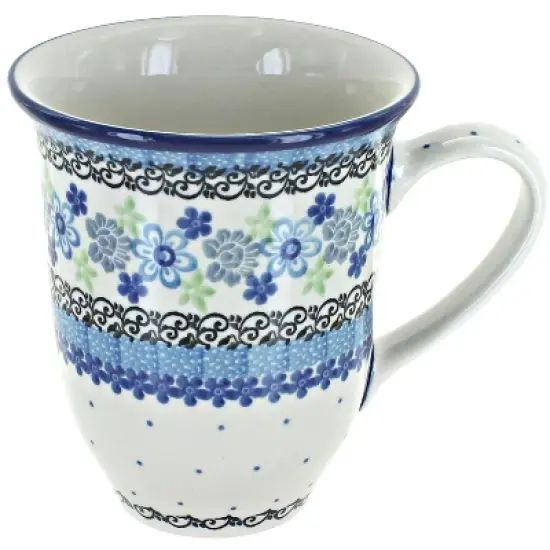 Blue Rose Polish Pottery 826 Ceramika Artystyczna Large Coffee Mug image {12}