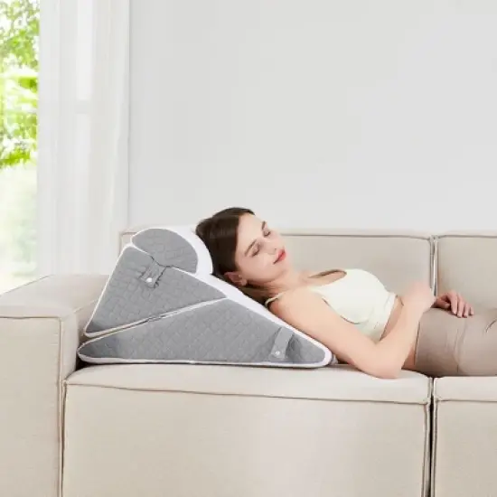 3-Piece Support Wedge Pillow Set with High Density Foam by Sweet Home Collection&reg; image {3}