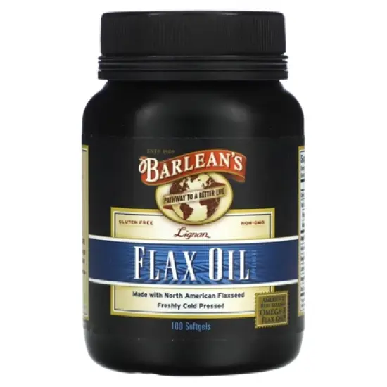 Barlean's Lignan Flax Oil, 100 Softgels image {4}