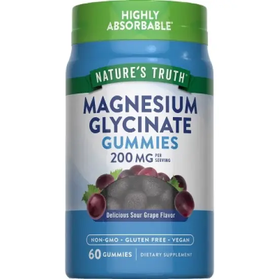 Nature's Truth Magnesium Glycinate Dietary Vegan Supplements Gummies - 60ct image {6}