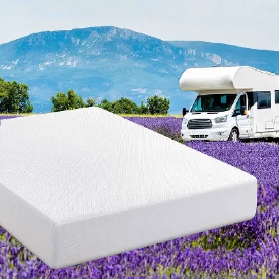 Vipbear RV Mattress, Tencel Cover, Premier Cooling Green Tea/Gel Medium Firm Mattress in a Box, Back Supportive,Made in USA image {10}