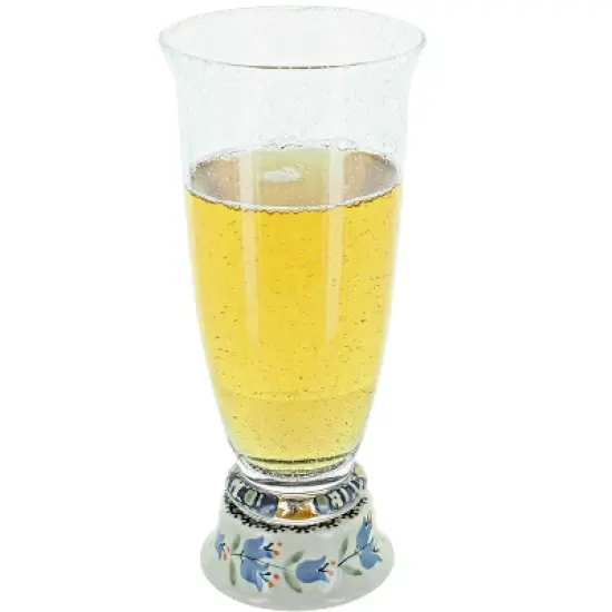 Blue Rose Polish Pottery P002 Manufaktura Beer Glass image {11}