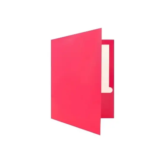 JAM Paper Glossy 2-Pocket Presentation Folders Assorted Colors 385GFASSRT image {4}