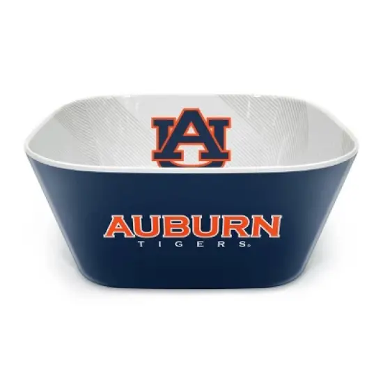 NCAA Auburn Tigers Serving Bowl: Melamine Rounded Square, 15 Volume Capacity image {1}