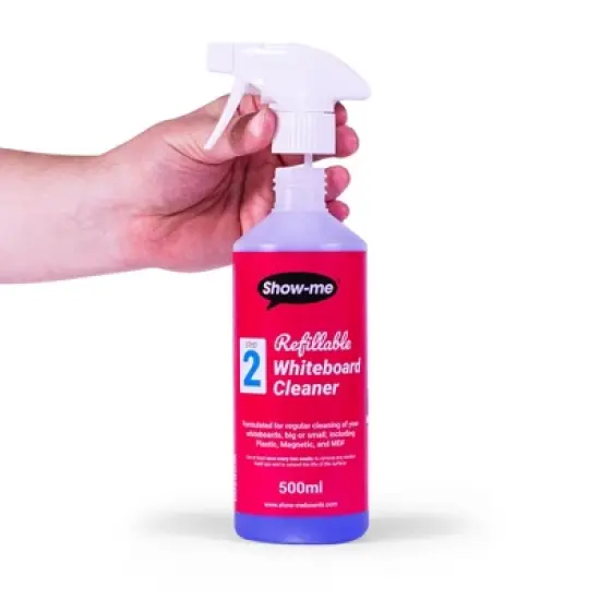 Show-me&reg; Classpack of 35 x A4 Plain/Plain Whiteboards, with Pens, Erasers, Cleaner image {4}