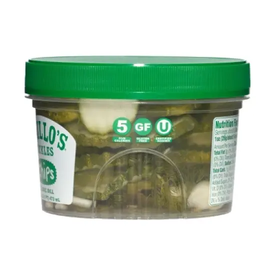 Grillo's Pickles Classic Dill Pickle Chips - 16 fl oz image {3}