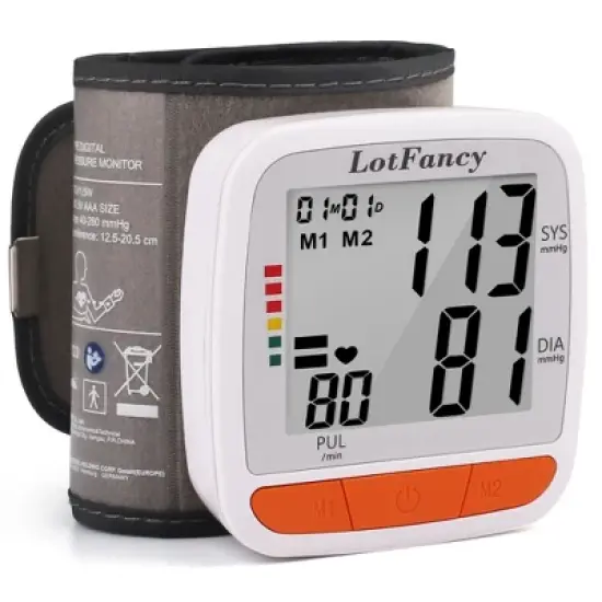 LotFancy Wrist Blood Pressure Monitor, BP Monitor with Portable Case image {8}