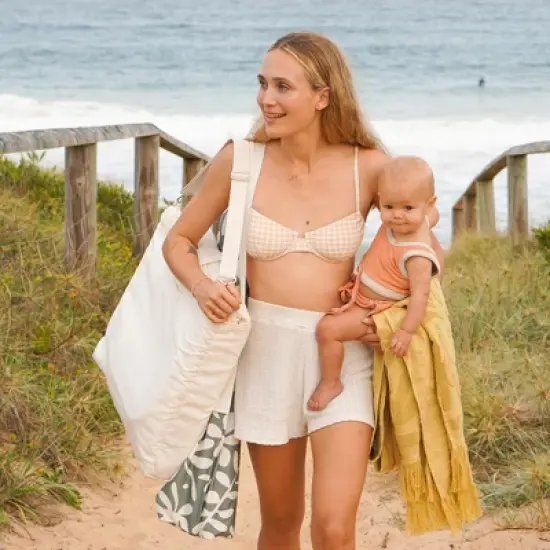 Sunnylife: Reclining Beach Chair - Casa Cream, Lay Flat & Adjustable Backrest image {6}