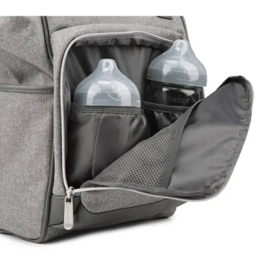 Bananafish Diaper Bag Solid - Light Gray Heather image {2}