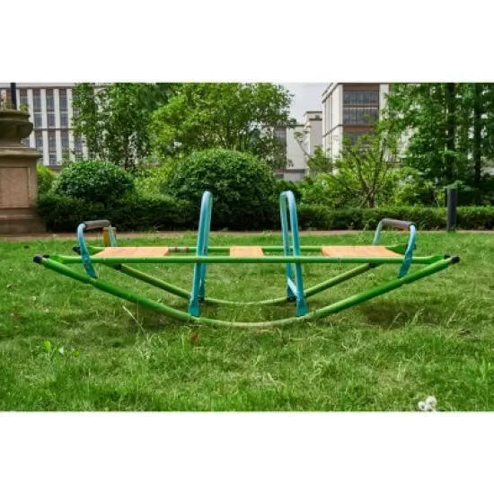 INFURNIC Baby Activity Gyms Kids Seesaw with Plastic Seat and Steel Frame for Outdoor Rocking Fun, Multicolored, 59.44"*18.11"*20.47" image {4}