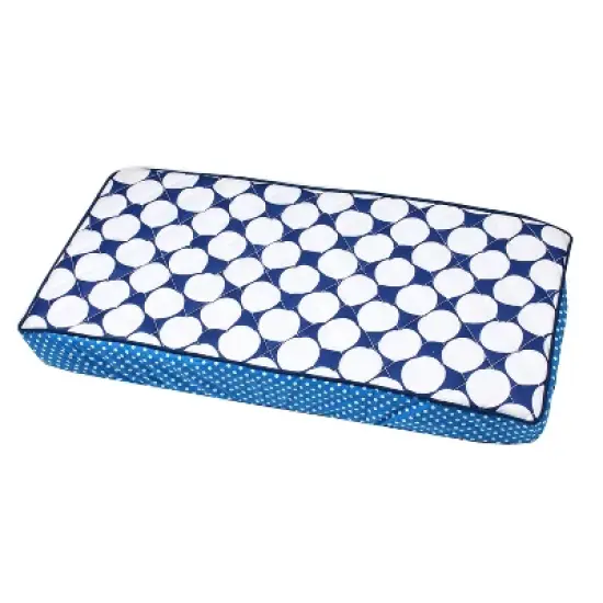 Bacati - MixNMatch Blue Large Dots Changing Pad Cover image {7}