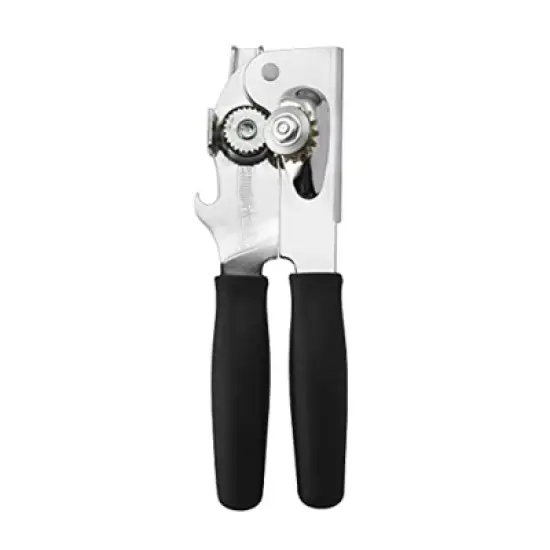 Swing-A-Way Comfort Comfort Grip Can Opener - All-Steel Construction, Smooth, Easy to Use, High-Carbon Cutting Wheel, Integrated Bottle Opener (Black) image {1}
