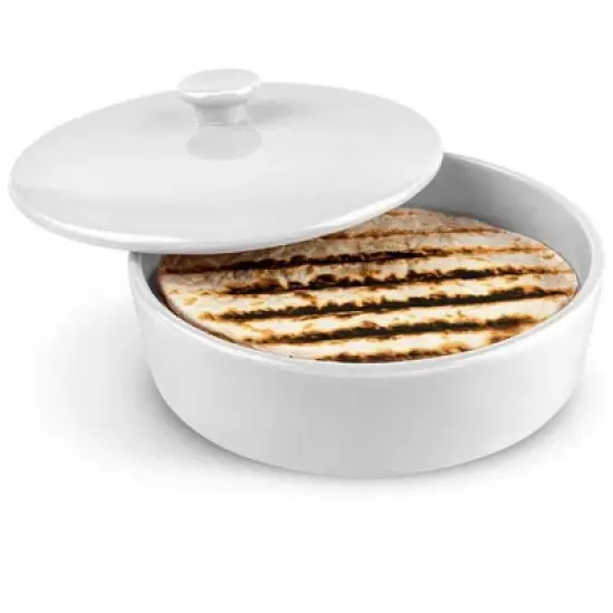 Kook Ceramic Tortilla Warmer with Lid, 8.5 Inch image {6}