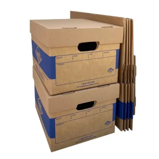 UBMOVE Office Moving Storage Boxes (6 Pack) Miracle File Moving Boxes image {2}