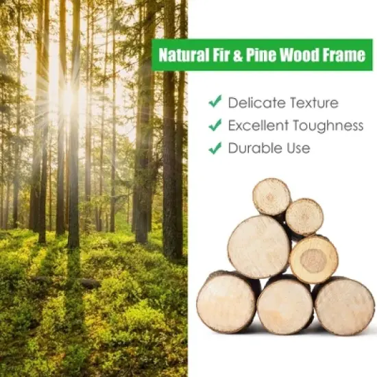 Costway Raised Garden Bed 42''x30''x32'' Elevated Wood Planter Box Stand Patio Yard image {5}